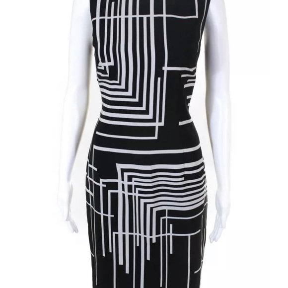 David Meister SPRING SPECIAL!!! Abstract Sheath Dress 8 - Picture 7 of 8